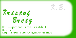 kristof bretz business card